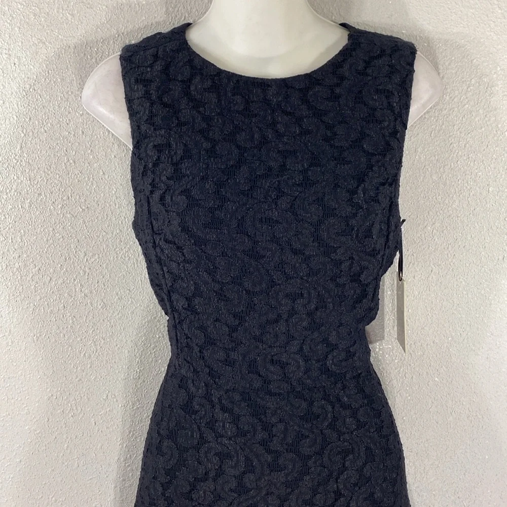NWT Ali Ro Black Lace Sleeveless Fit Flare Dress 10 XX22